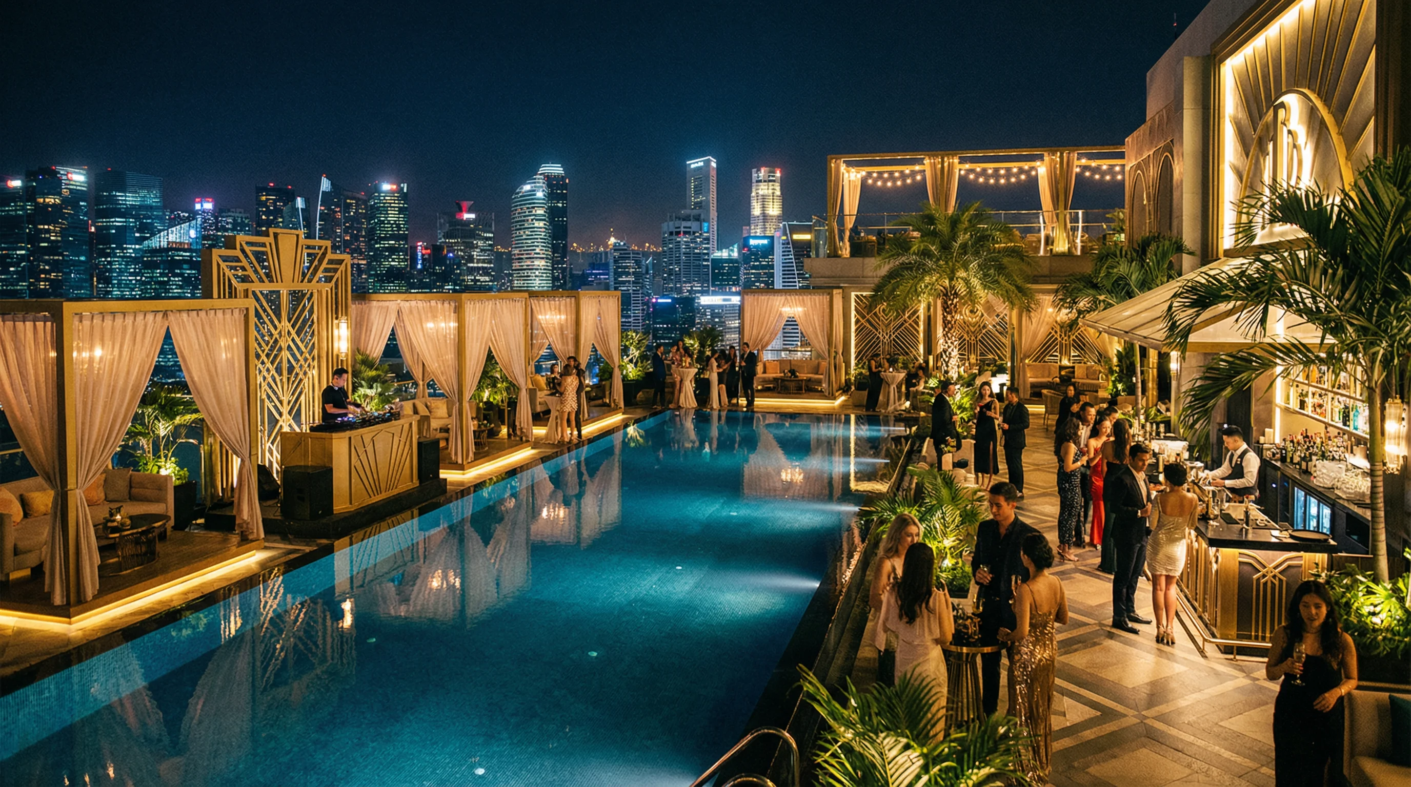 壹号娱乐 - 新加坡Marina Bay Sands:空中无边泳池派对